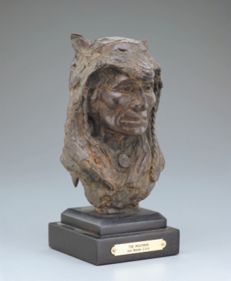 WOLFMAN - bronze. 10", 1988 - Joe Beeler