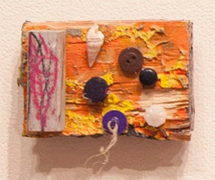 UNTITLED - mixed media. 3" x 4", 2014 - Peter Acheson